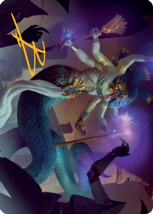 Imoti, Celebrant of Bounty Art Card (Gold-Stamped Signature) (ASMOM-079) - Art Series: March of the Machine