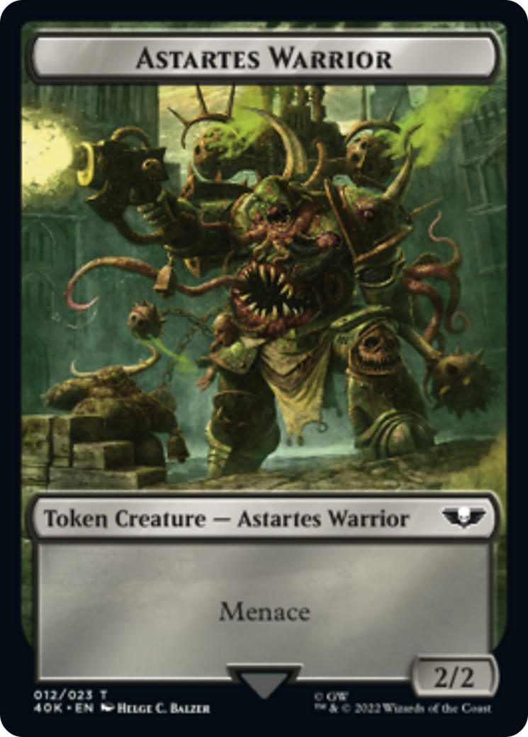 Guerrier Astartes // Jeton porteur de la peste de Nurgle double face [Jetons Warhammer 40,000] 