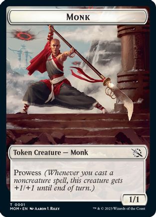 Monk // Zombie Double-Sided Token (MOM-1 // 5) - March of the Machine Foil