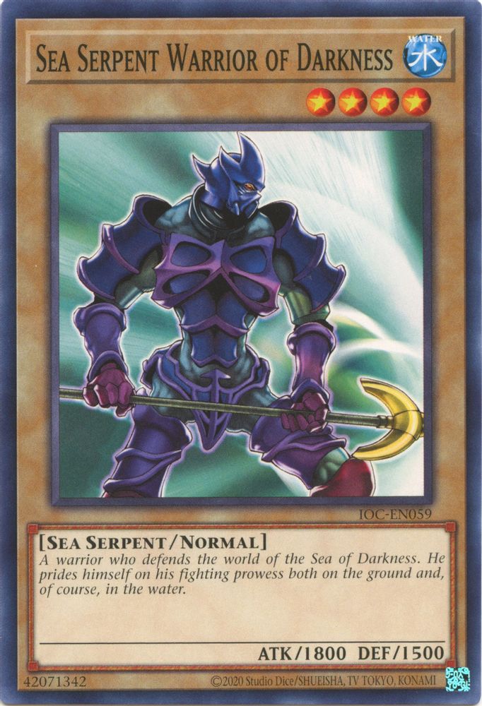 Sea Serpent Warrior of Darkness (IOC-EN059) - Common