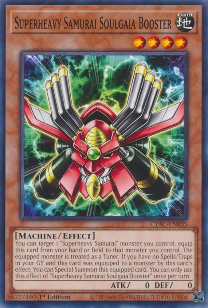 Superheavy Samurai Soulgaia Booster (CYAC-EN005) - Common