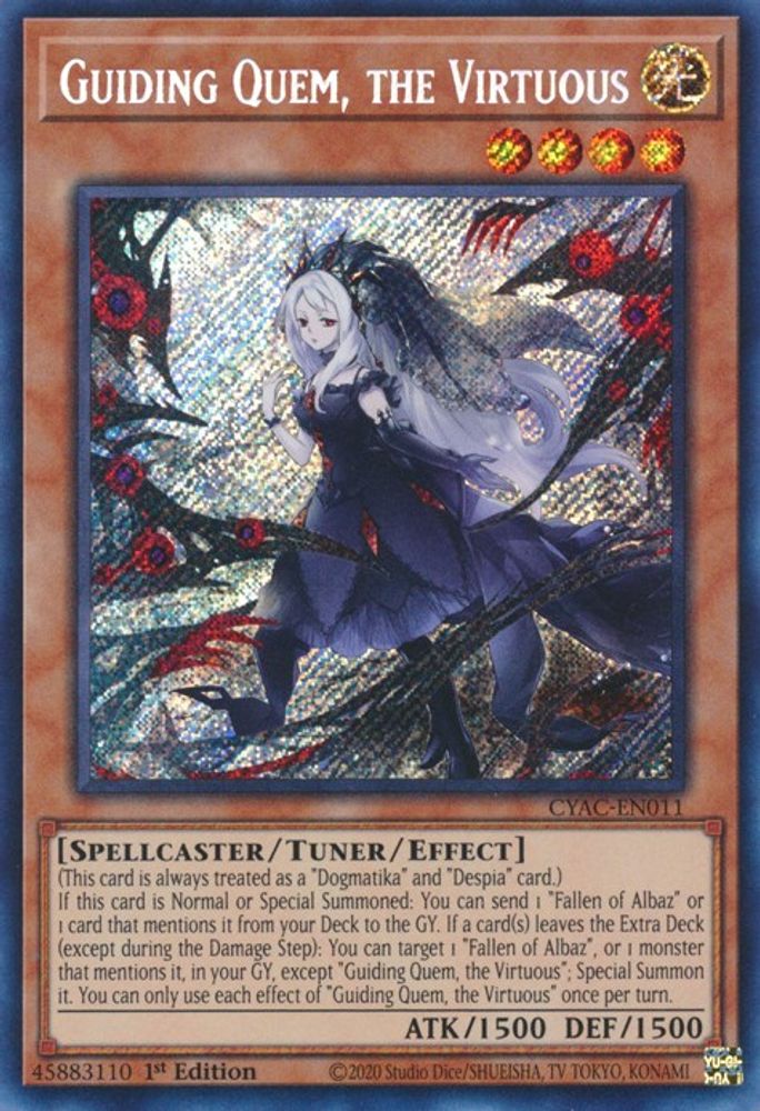 Guiding Quem, the Virtuous (CYAC-EN011) - Secret Rare