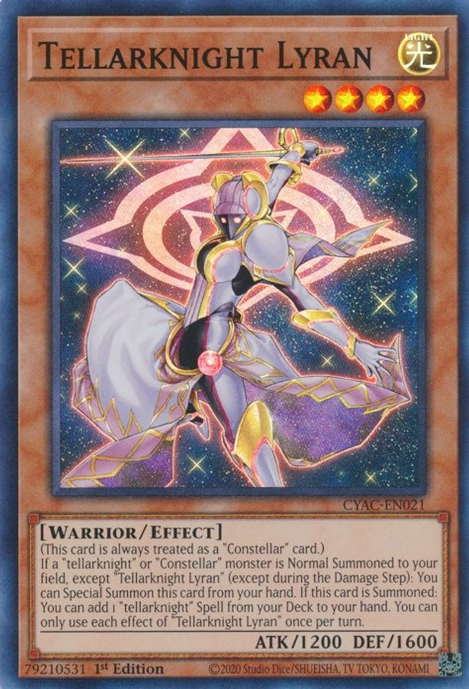 Tellarknight Lyran (CYAC-EN021) - Super Rare