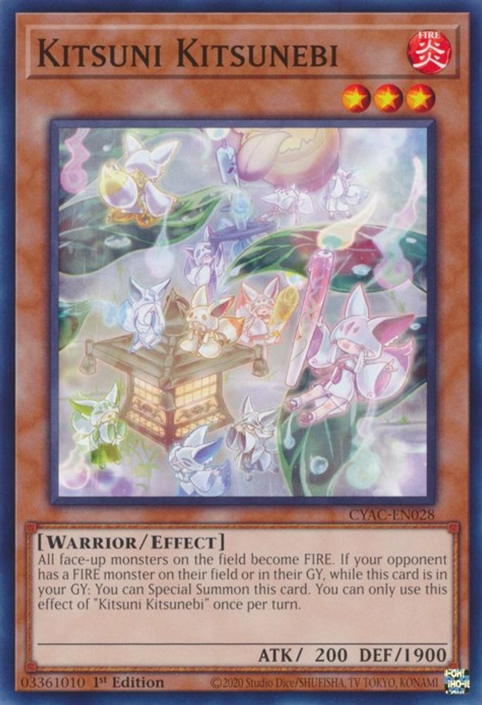 Kitsuni Kitsunebi (CYAC-EN028) - Common