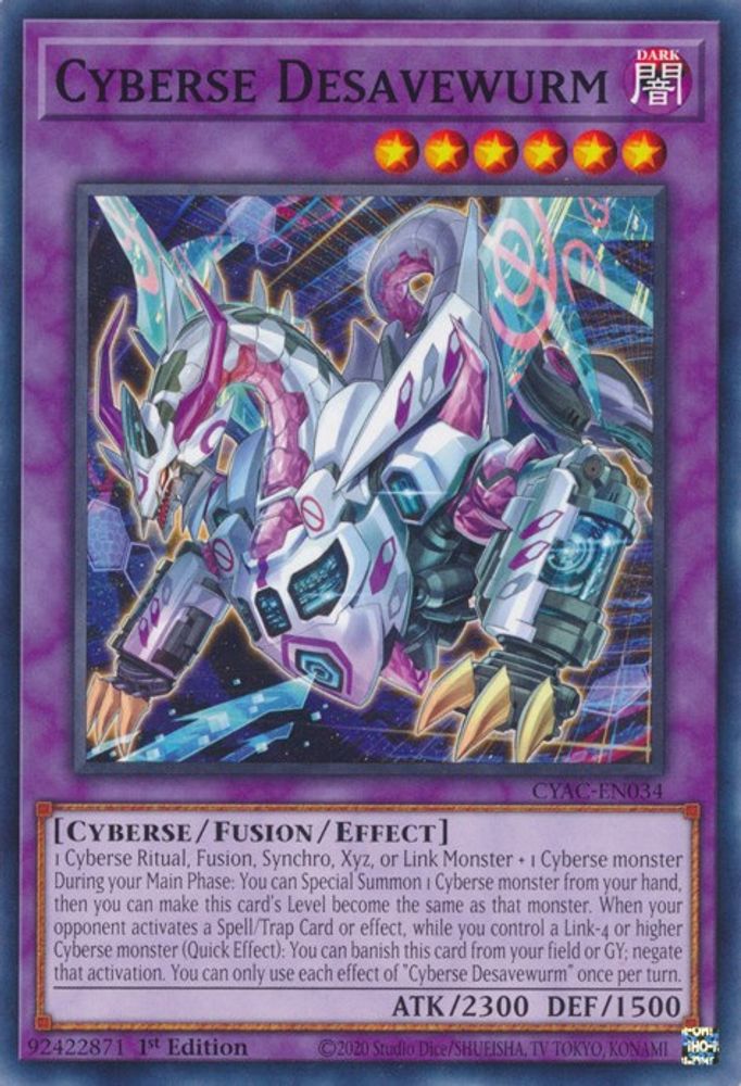 Cyberse Desavewurm (CYAC-EN034) - Common