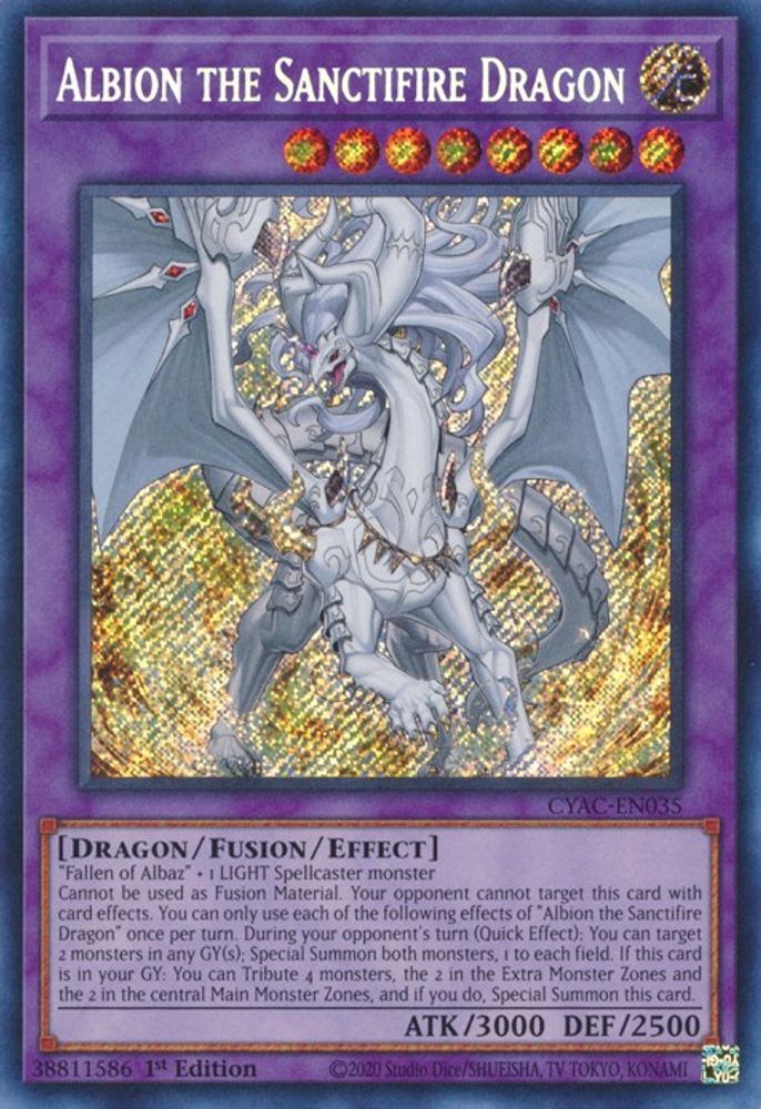 Albion le dragon Sanctifire [CYAC-EN035] Secret Rare 