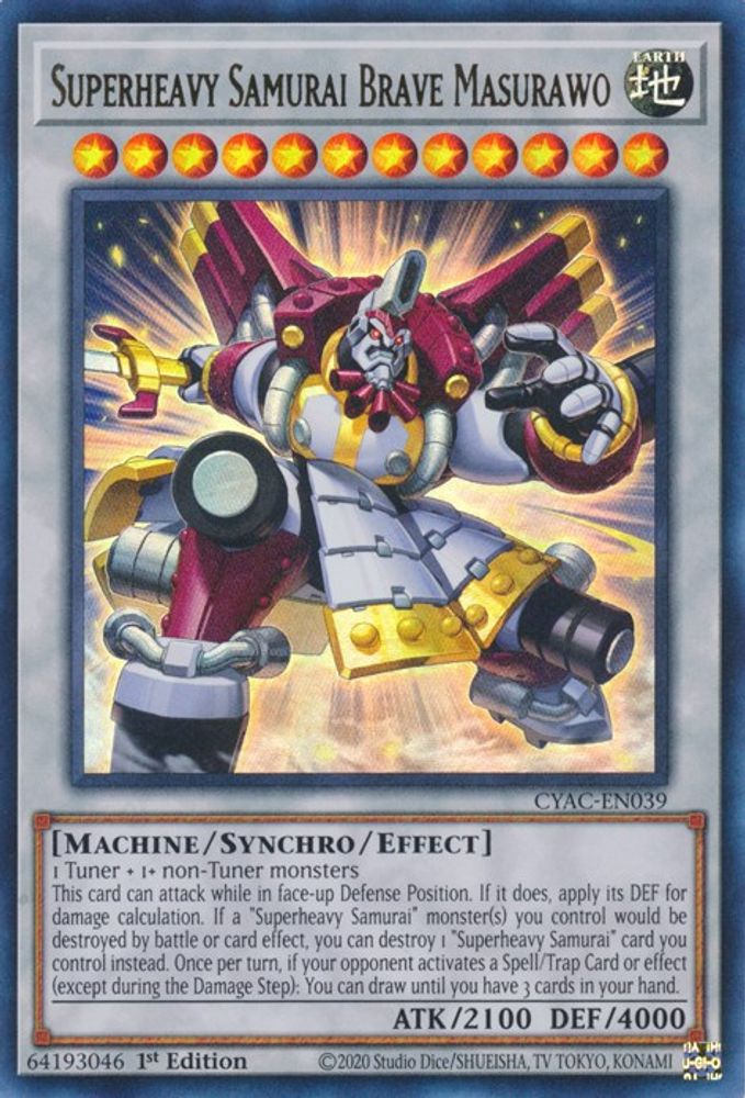 Superheavy Samurai Brave Masurawo (CYAC-EN039) - Ultra Rare
