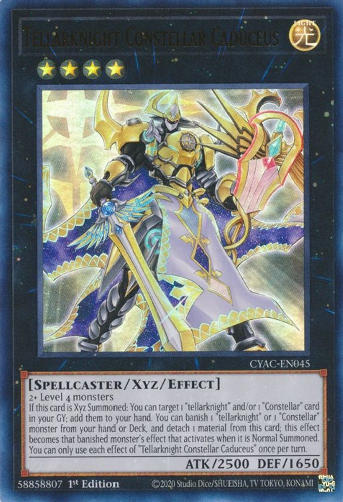 Tellarknight Constellar Caduceus (CYAC-EN045) - Ultra Rare
