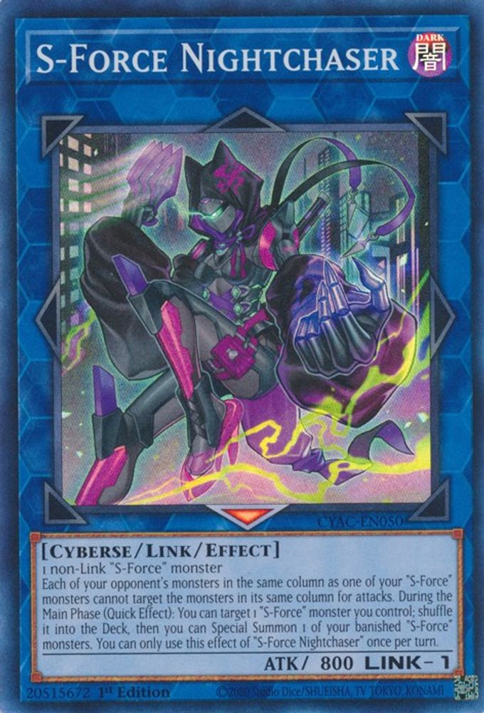 Chasseur de nuit S-Force [CYAC-EN050] Super Rare 