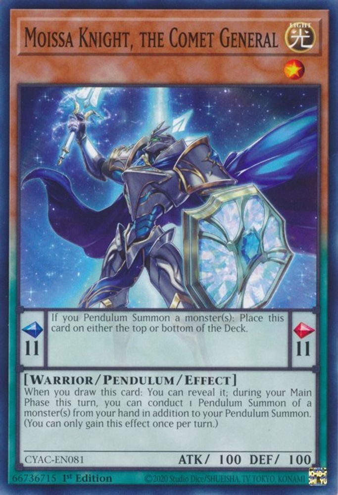 Moissa Knight, the Comet General (CYAC-EN081) - Common
