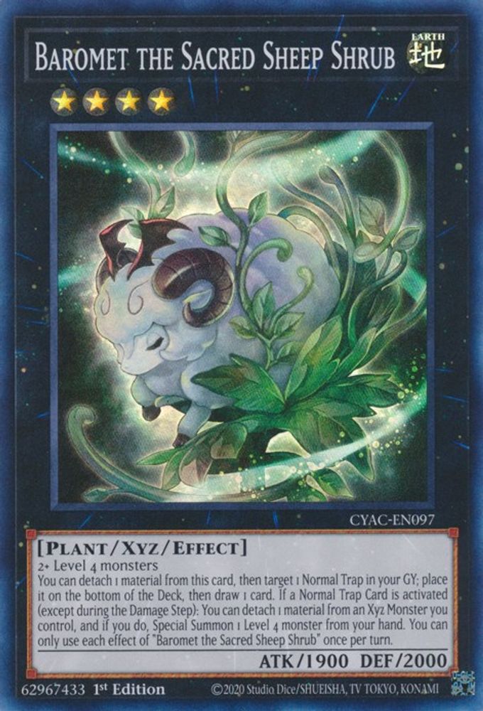 Baromet the Sacred Sheep Shrub (CYAC-EN097) - Super Rare