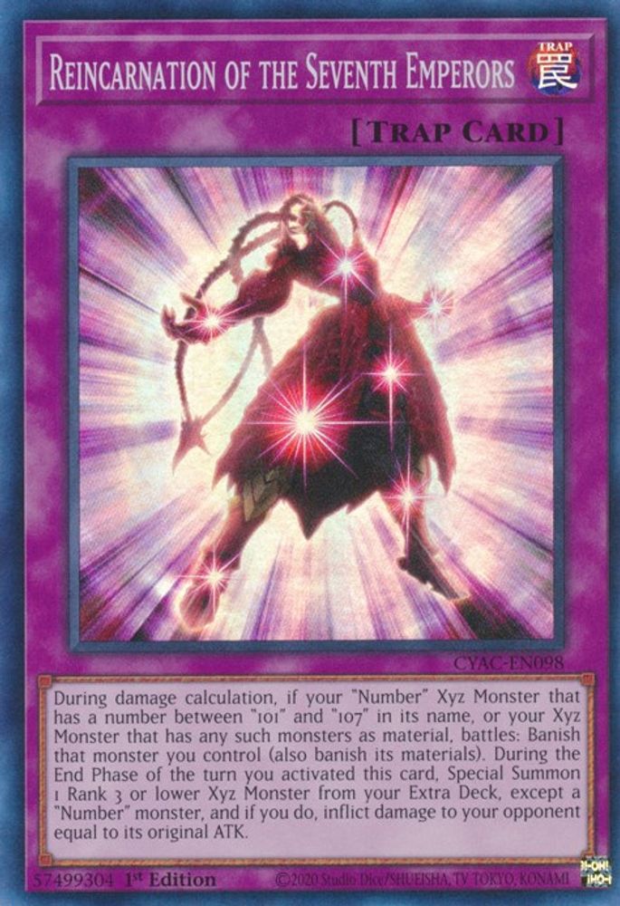 Reincarnation of the Seventh Emperors (CYAC-EN098) - Super Rare