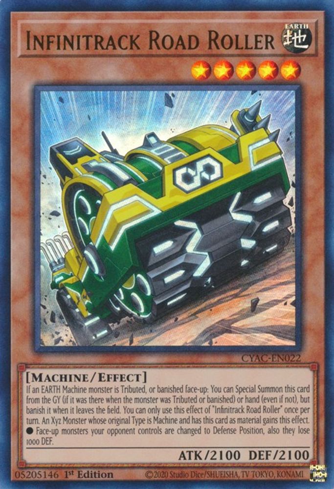 Infinitrack Road Roller (CYAC-EN022) - Ultra Rare