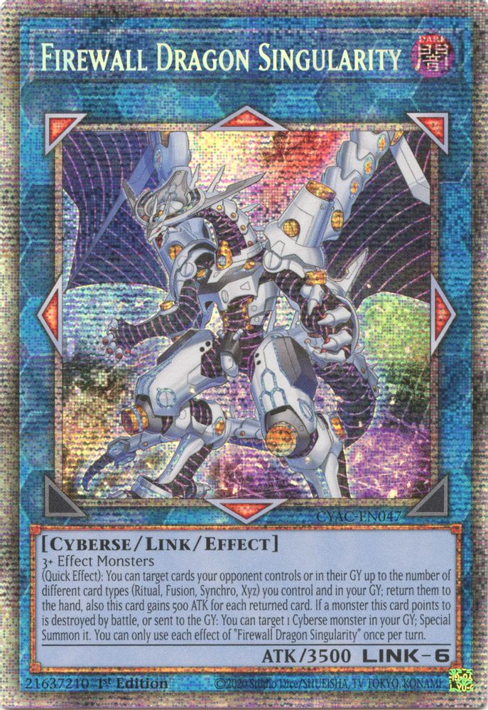 Firewall Dragon Singularity (Starlight Rare) (CYAC-EN047) - Starlight Rare