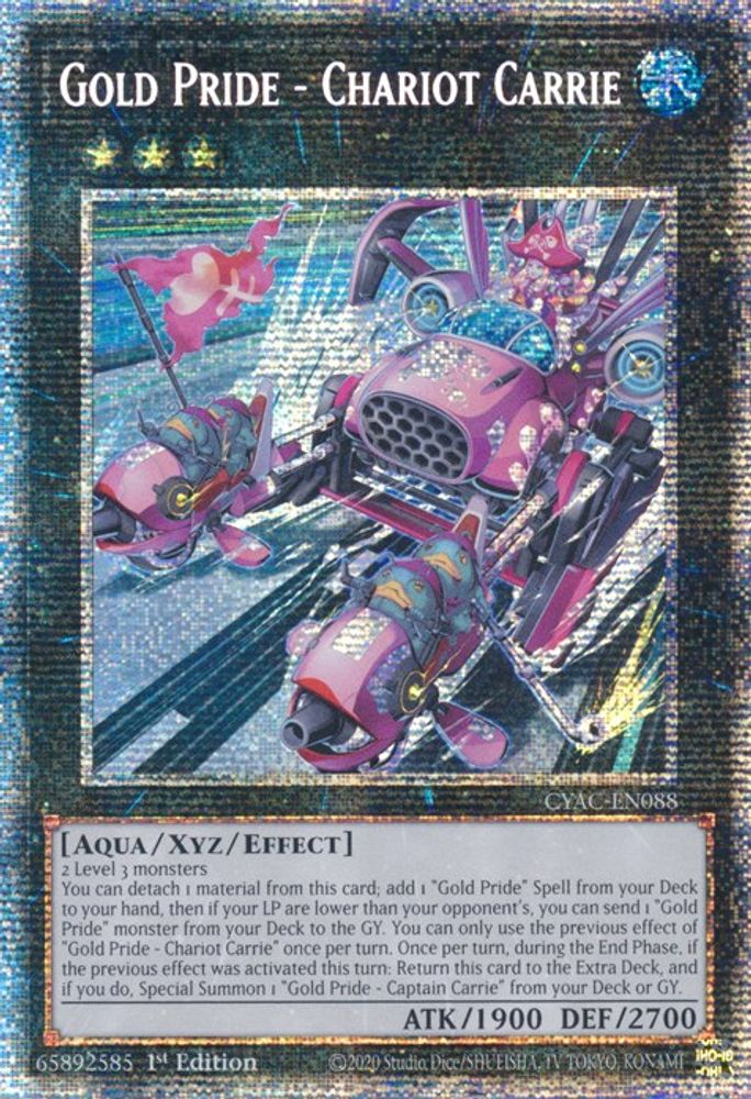 Gold Pride - Chariot Carrie (Starlight Rare) (CYAC-EN088) - Starlight Rare