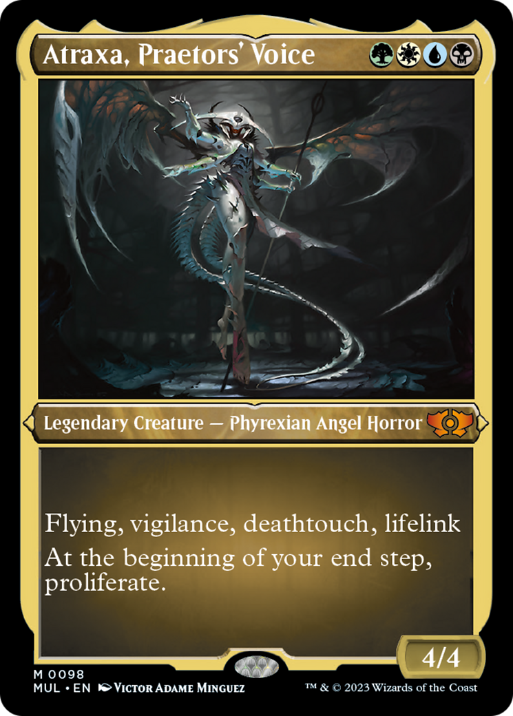 Atraxa, voix des préteurs (feuille gravée) [Légendes multivers] 