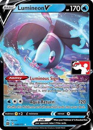 Lumineon V/172  - Holofoil - Ultra Rare