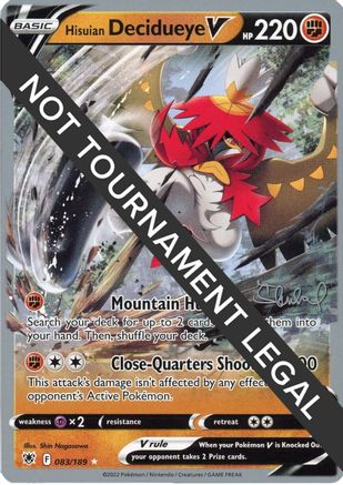 Hisuian Decidueye V - 2022 (Ondrej Skubal) 083  - Ultra Rare