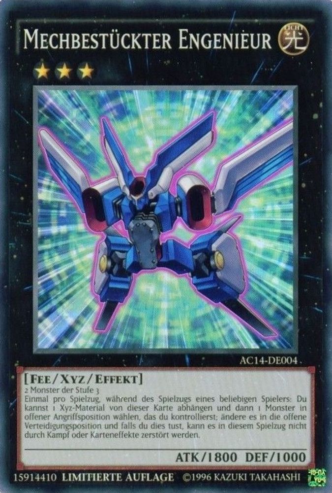 Mechquipped Angineer (German) - "Mechbestückter Engenieur" (AC14-DE004) - Super Rare
