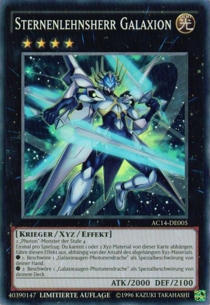 Starliege Lord Galaxion (German) - "Sternenlehnsherr Galaxion" (AC14-DE005) - Super Rare