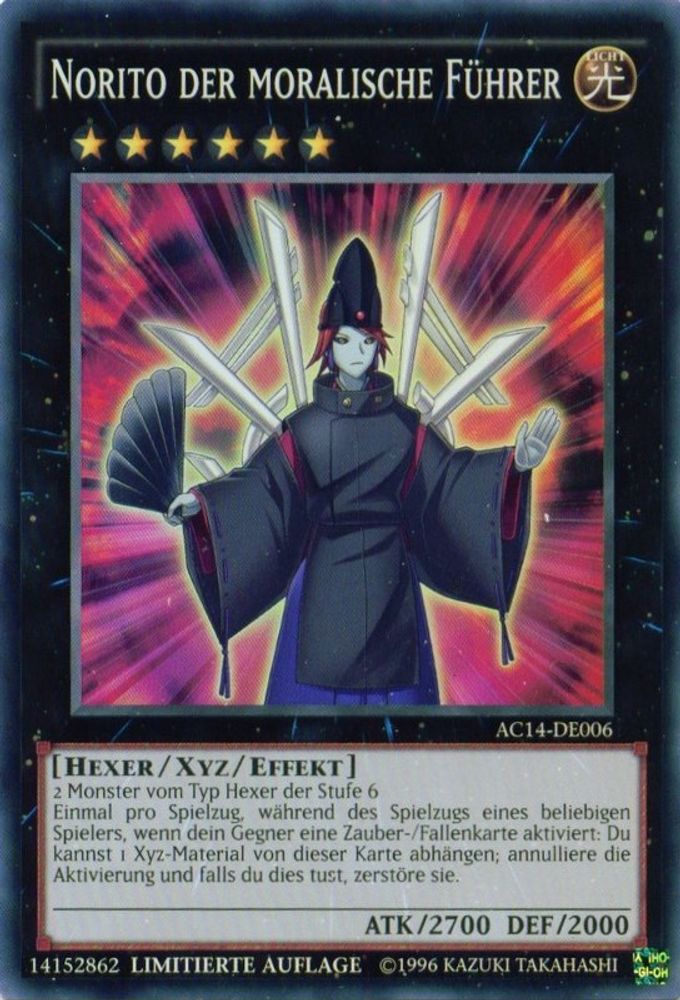 Norito the Moral Leader (German) - "Norito der moralische Führer" (AC14-DE006) - Super Rare