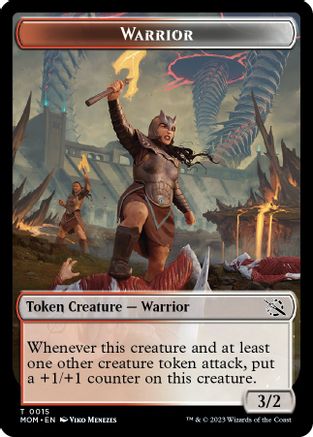 Warrior // Thopter Double-Sided Token (MOM-15 // 19) - March of the Machine Foil
