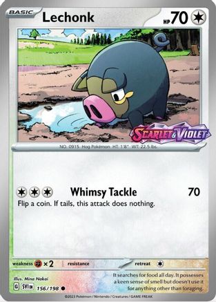 Lechonk (Best Buy Exclusive) 156/198  - Reverse Holofoil - Common