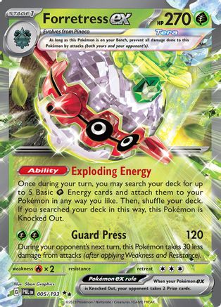 Forretress ex 005/193  - Holofoil - Double Rare