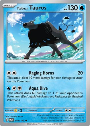 Paldean Tauros 041/193  - Uncommon