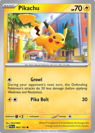 Pikachu 062  - Common