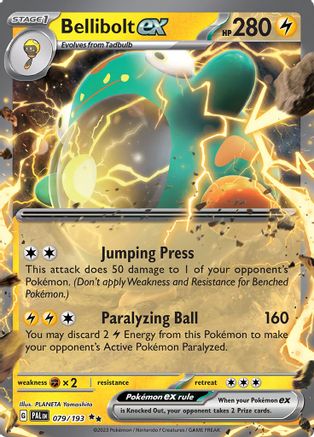 Bellibolt ex 079/193  - Holofoil - Double Rare