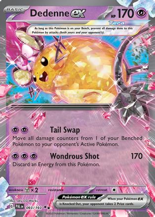 Dedenne ex 093/193  - Holofoil - Double Rare