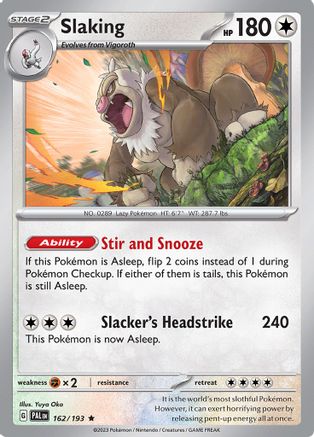 Slaking 162  - Holofoil - Rare