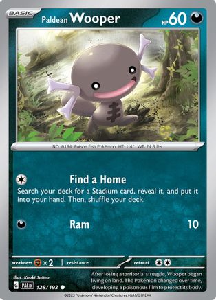 Paldean Wooper 128/193  - Common
