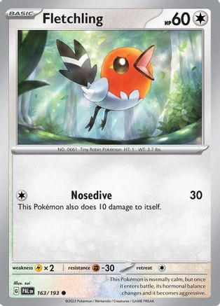 Fletchling (163/193) [Écarlate et Violet : Paldea Evolved] 