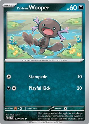 Paldean Wooper 129/193  - Common