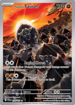 Paldean Tauros 218/193  - Holofoil - Illustration Rare