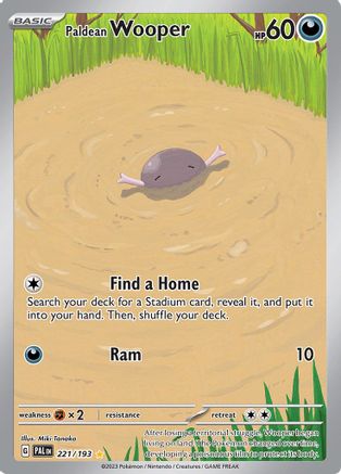 Paldean Wooper 221/193  - Holofoil - Illustration Rare