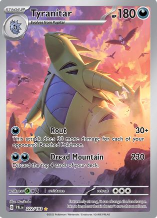Tyranitar 222/193  - Holofoil - Illustration Rare