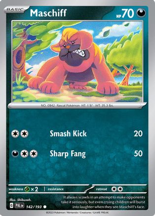 Maschiff (142/193) [Écarlate et Violet : Paldea Evolved] 