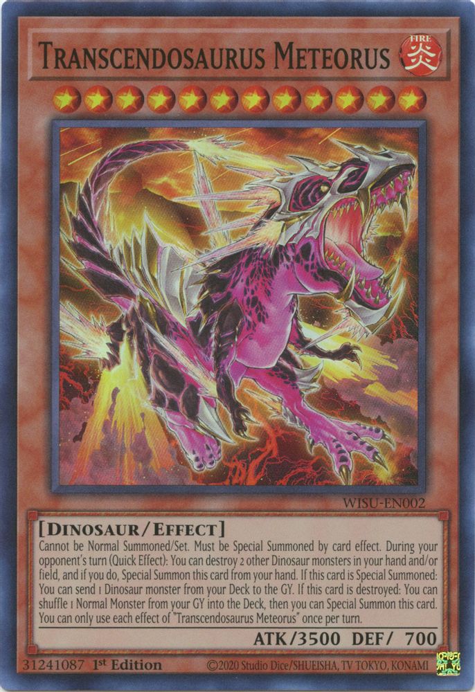 Transcendosaurus Meteorus (WISU-EN002) - Super Rare