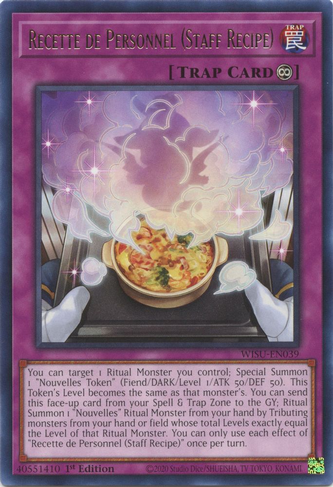 Recette de Personnel (Staff Recipe) (WISU-EN039) - Rare