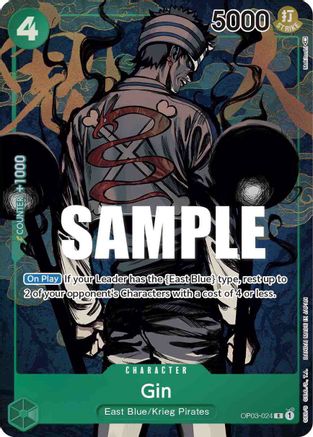 Gin (Alternate Art) (OP03-024) - Rare