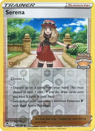 Serena - 164/195 (Regional Championships) [Staff]/195  - Reverse Holofoil - Promo