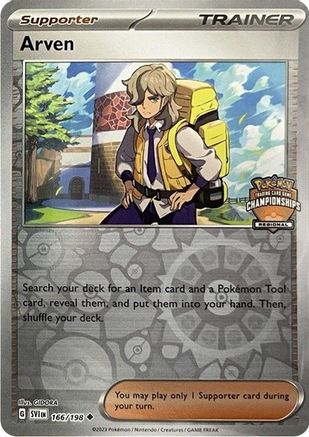 Arven - 166/198 (Regional Championships)/198  - Reverse Holofoil - Promo