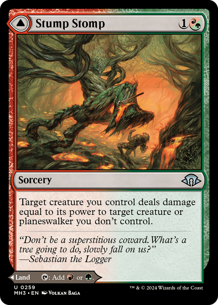 Stump Stomp // Dégagement de Burnwillow [Modern Horizons 3] 