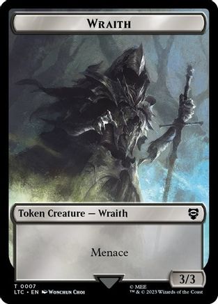Wraith // Food (0011) Double-Sided Token (LTC-7 // 11) - Commander: The Lord of the Rings: Tales of Middle-earth