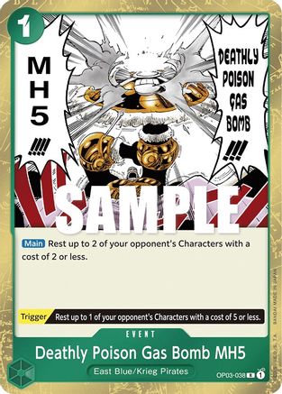 Deathly Poison Gas Bomb MH5 (OP03-038) - Rare