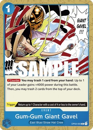 Gum-Gum Giant Gavel (OP03-055) - Common