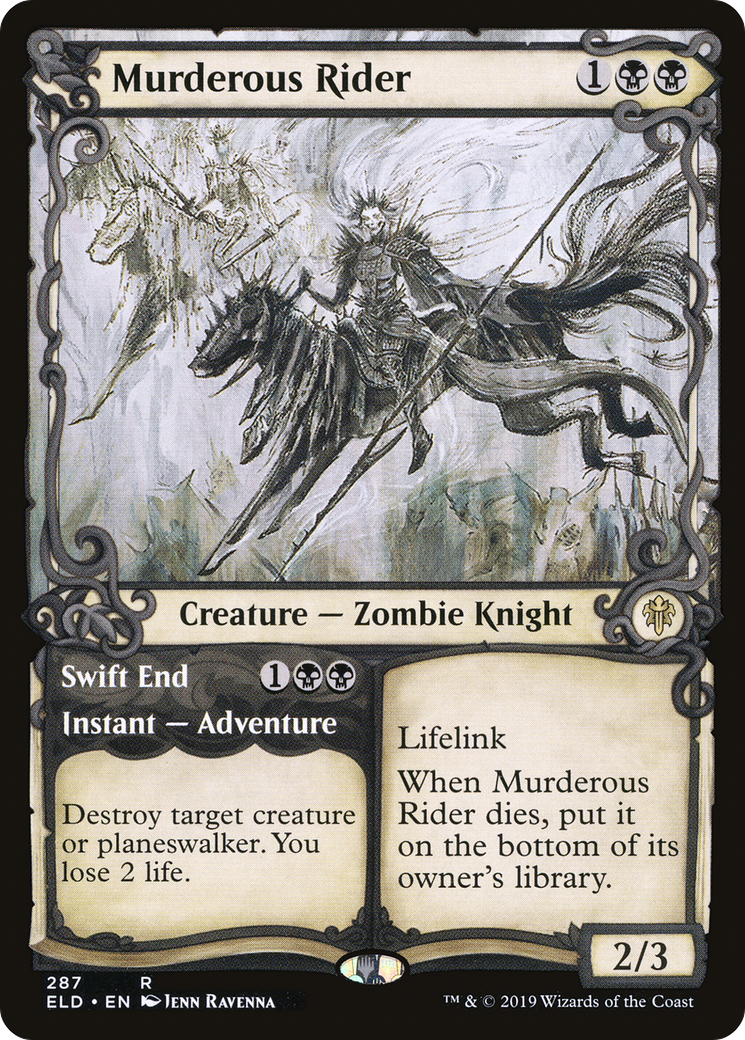 Murderous Rider // Swift End (Showcase) [Trône d'Eldraine] 
